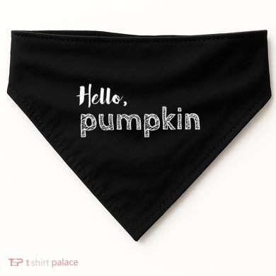 Hello Pumpkin Fall Inspired Autumn Gift USA-Made Doggie Bandana