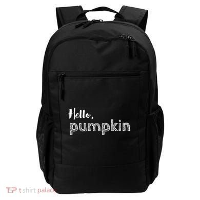 Hello Pumpkin Fall Inspired Autumn Gift Backpack