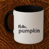 Hello Pumpkin Fall Inspired Autumn Gift Coffee Mug thumb 2