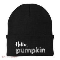 Hello Pumpkin Fall Inspired Autumn Gift Beanie thumb 0