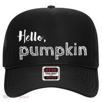 Hello Pumpkin Fall Inspired Autumn Gift Hat thumb 0