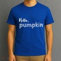 Hello Pumpkin Fall Inspired Autumn Gift T-Shirt thumb 3