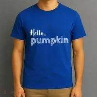 Hello Pumpkin Fall Inspired Autumn Gift T-Shirt thumb 3