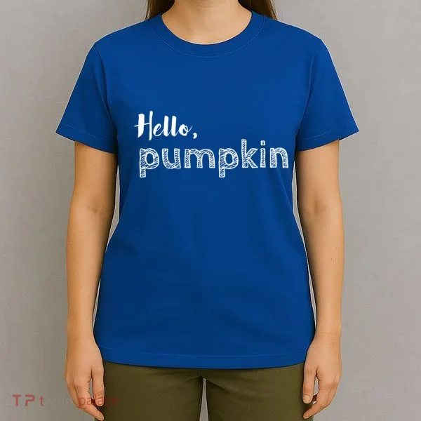 Hello Pumpkin Fall Inspired Autumn Gift T-Shirt