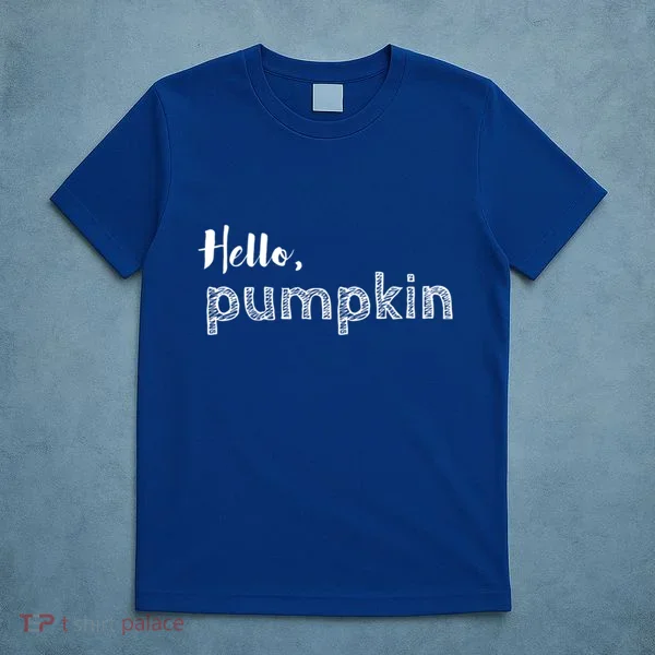 Hello Pumpkin Fall Inspired Autumn Gift T-Shirt