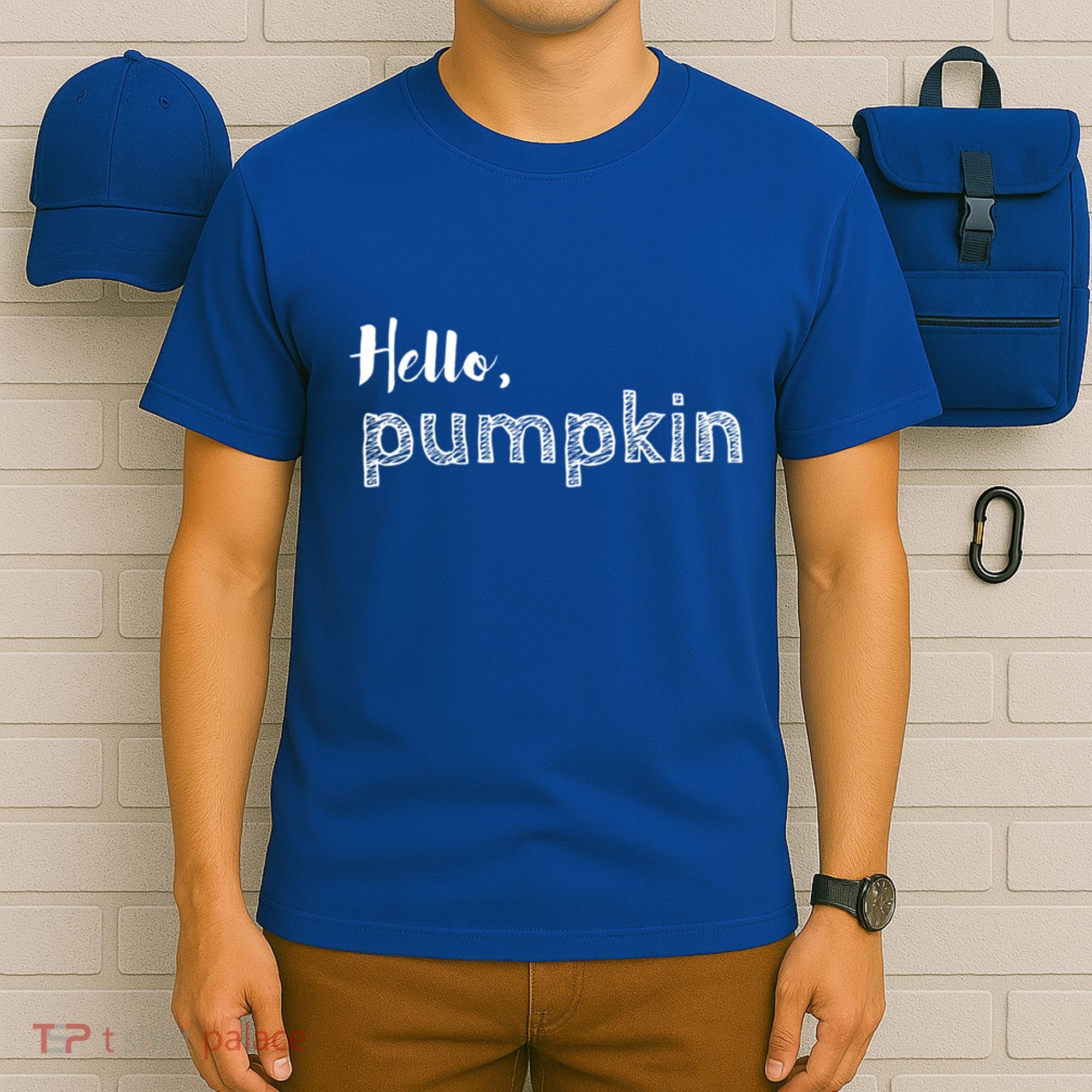 Hello Pumpkin Fall Inspired Autumn Gift T-Shirt