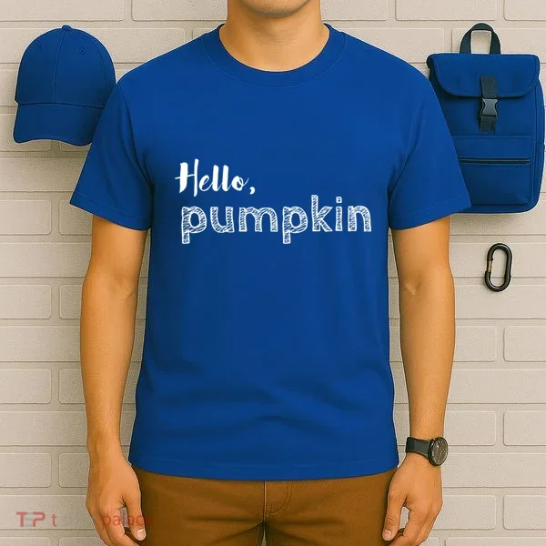 Hello Pumpkin Fall Inspired Autumn Gift T-Shirt