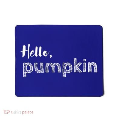 Hello Pumpkin Fall Inspired Autumn Gift Mousepad