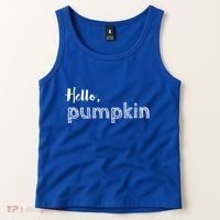 Hello Pumpkin Fall Inspired Autumn Gift Tank Top thumb 2