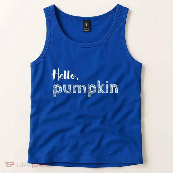Hello Pumpkin Fall Inspired Autumn Gift Tank Top