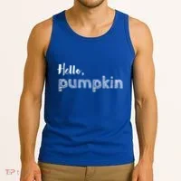 Hello Pumpkin Fall Inspired Autumn Gift Tank Top thumb 3