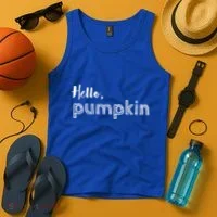 Hello Pumpkin Fall Inspired Autumn Gift Tank Top thumb 4