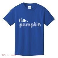 Hello Pumpkin Fall Inspired Autumn Gift Kids T-Shirt thumb 0