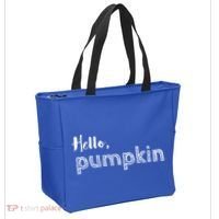 Hello Pumpkin Fall Inspired Autumn Gift Tote Bag thumb 2