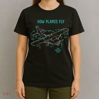 How Planes Fly Airline Pilot Aviation Aircraft Lover T-Shirt thumb 4