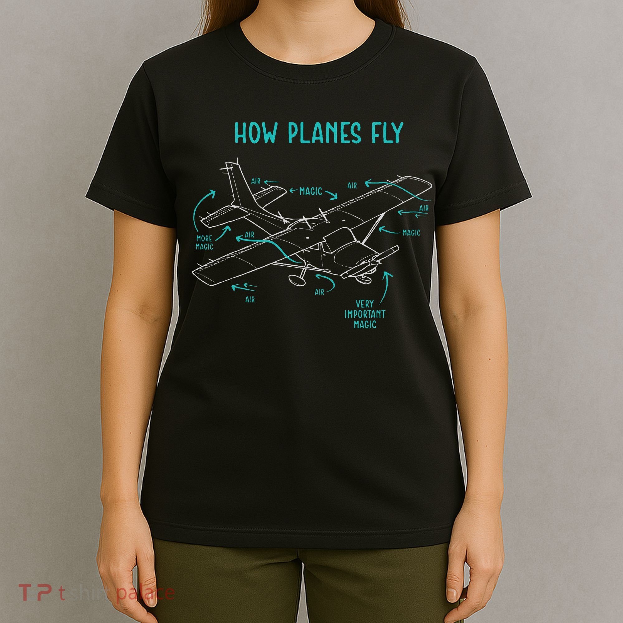 How Planes Fly Airline Pilot Aviation Aircraft Lover T-Shirt