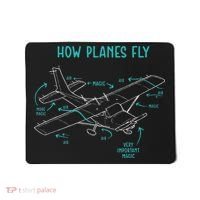 How Planes Fly Airline Pilot Aviation Aircraft Lover Mousepad thumb 0