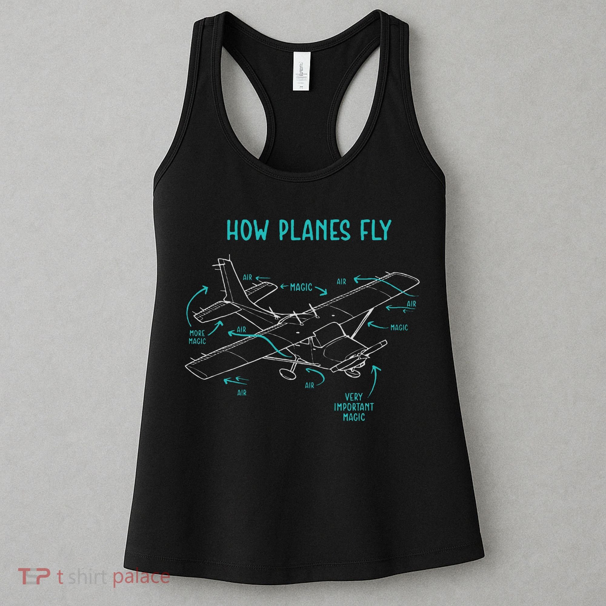 How Planes Fly Airline Pilot Aviation Aircraft Lover Women's Tank Top