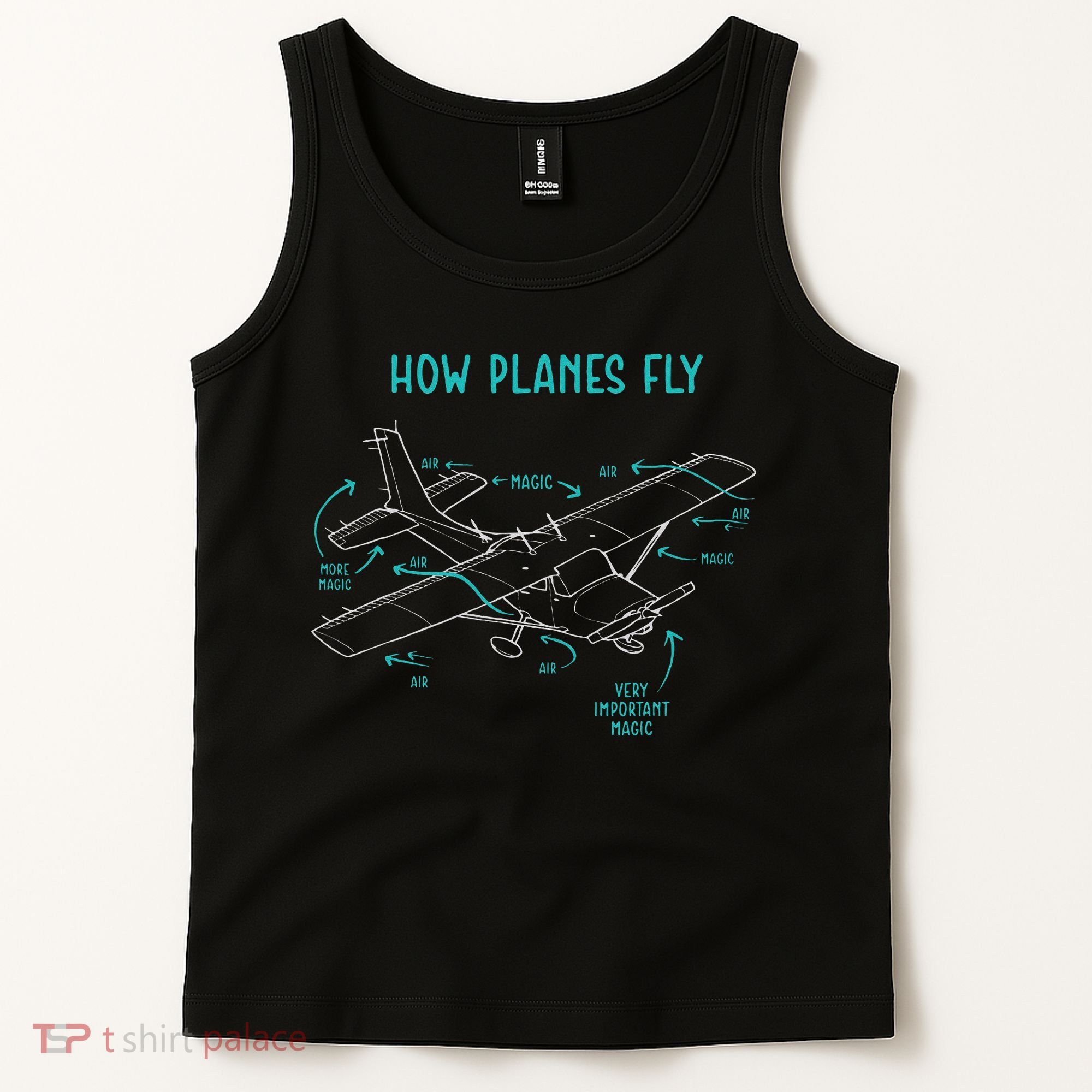 How Planes Fly Airline Pilot Aviation Aircraft Lover Tank Top
