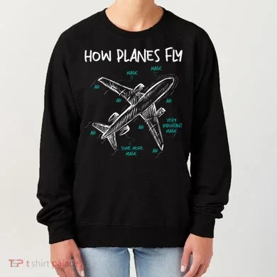 How Planes Fly Aerospace Engineer Aeronautical Engineering Women's Sweatshirt