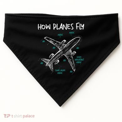 How Planes Fly Aerospace Engineer Aeronautical Engineering USA-Made Doggie Bandana