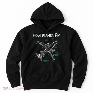 How Planes Fly Aerospace Engineer Aeronautical Engineering Hoodie