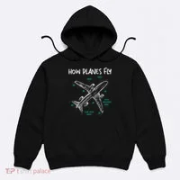 How Planes Fly Aerospace Engineer Aeronautical Engineering Hoodie thumb 0