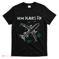 How Planes Fly Aerospace Engineer Aeronautical Engineering T-Shirt thumb 0