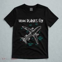 How Planes Fly Aerospace Engineer Aeronautical Engineering T-Shirt thumb 5