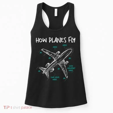 How Planes Fly Aerospace Engineer Aeronautical Engineering Women's Tank Top
