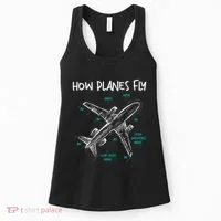 How Planes Fly Aerospace Engineer Aeronautical Engineering Women's Tank Top thumb 0