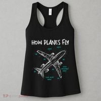 How Planes Fly Aerospace Engineer Aeronautical Engineering Women's Tank Top thumb 3
