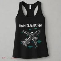 How Planes Fly Aerospace Engineer Aeronautical Engineering Women's Tank Top thumb 3