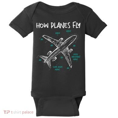 How Planes Fly Aerospace Engineer Aeronautical Engineering Baby Bodysuit
