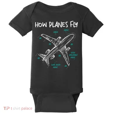How Planes Fly Aerospace Engineer Aeronautical Engineering Baby Bodysuit