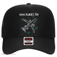 How Planes Fly Aerospace Engineer Aeronautical Engineering Hat thumb 0