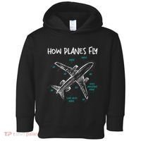 How Planes Fly Aerospace Engineer Aeronautical Engineering Toddler Hoodie thumb 0