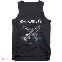 How Planes Fly Aerospace Engineer Aeronautical Engineering Tank Top thumb 0