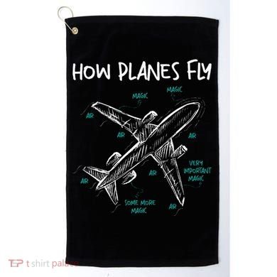 How Planes Fly Aerospace Engineer Aeronautical Engineering Golf Towel