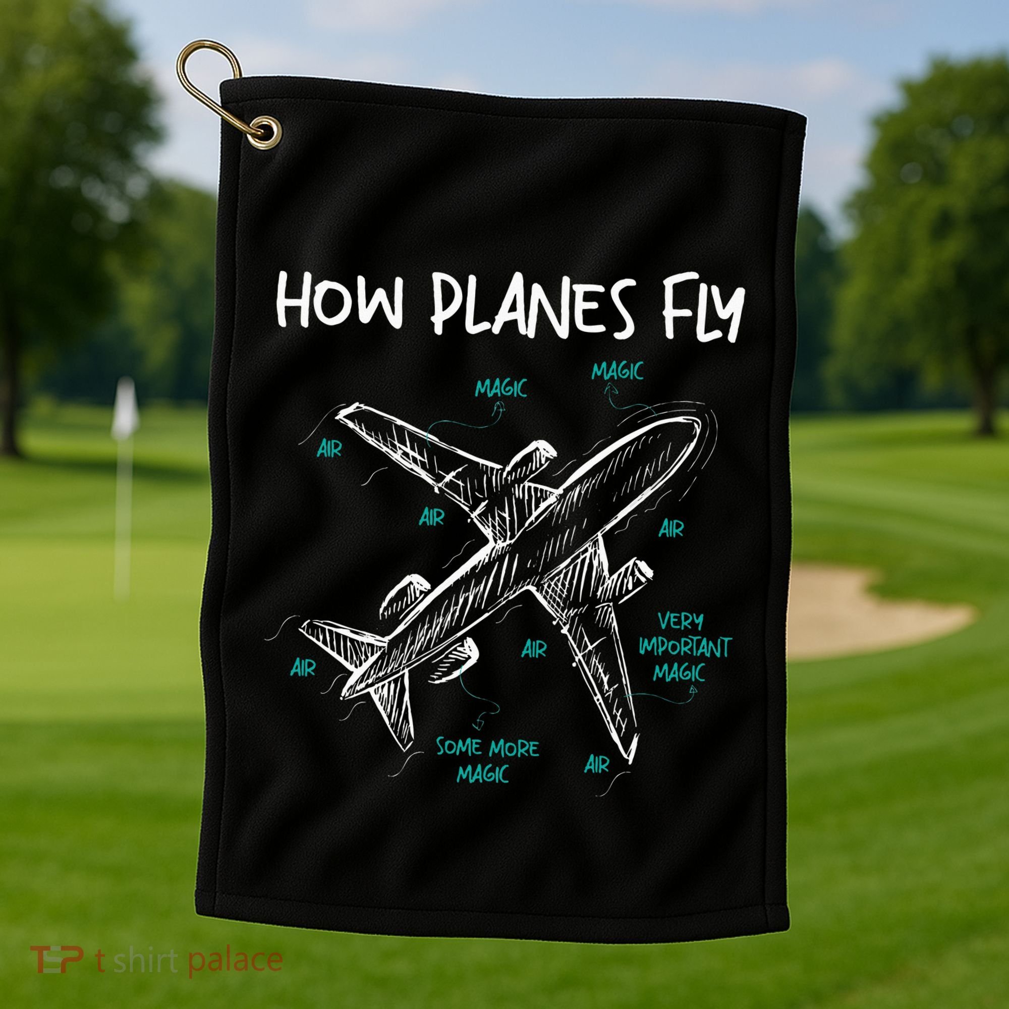 How Planes Fly Aerospace Engineer Aeronautical Engineering Golf Towel