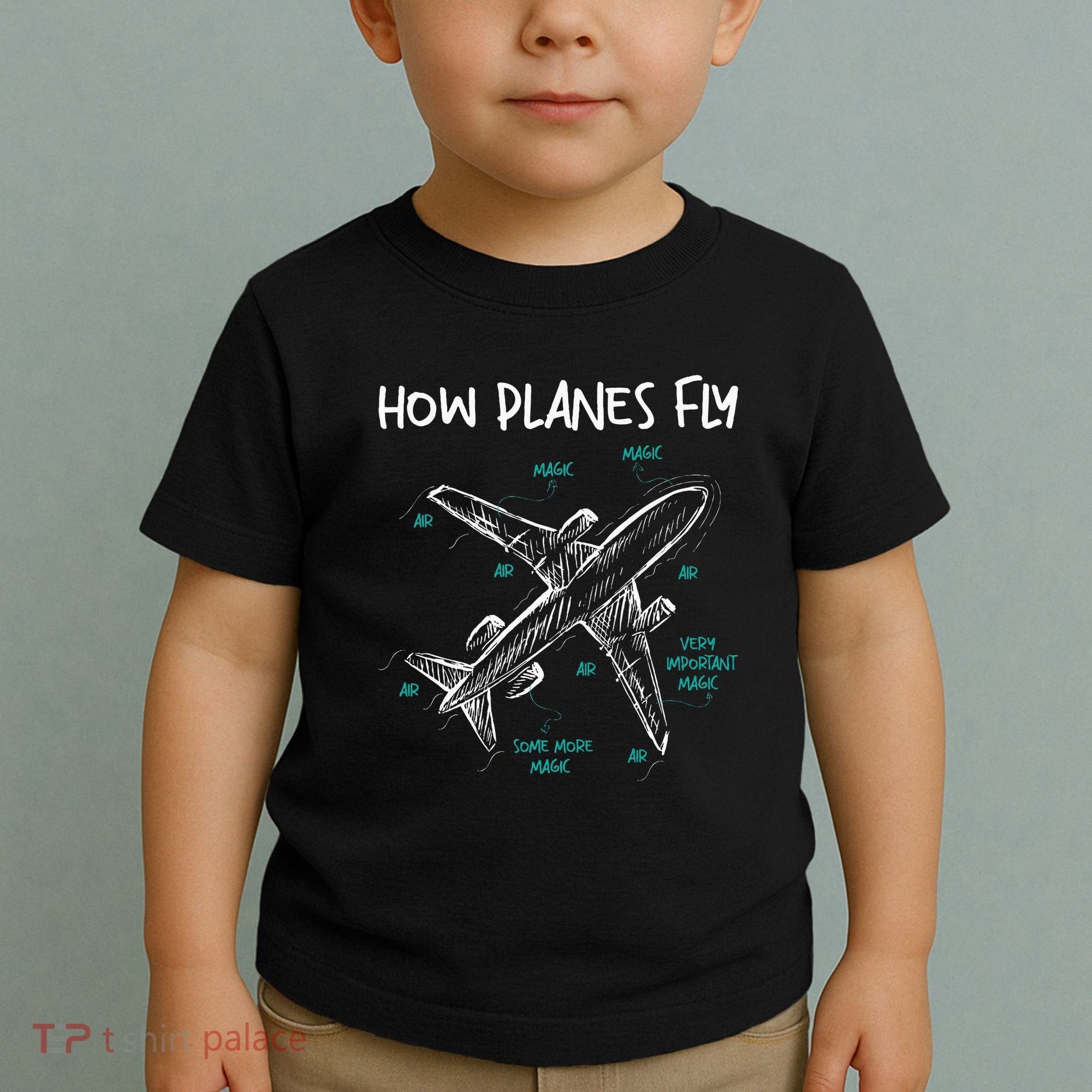 How Planes Fly Aerospace Engineer Aeronautical Engineering Toddler T-Shirt