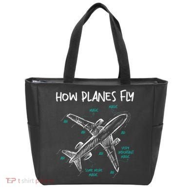 How Planes Fly Aerospace Engineer Aeronautical Engineering Tote Bag
