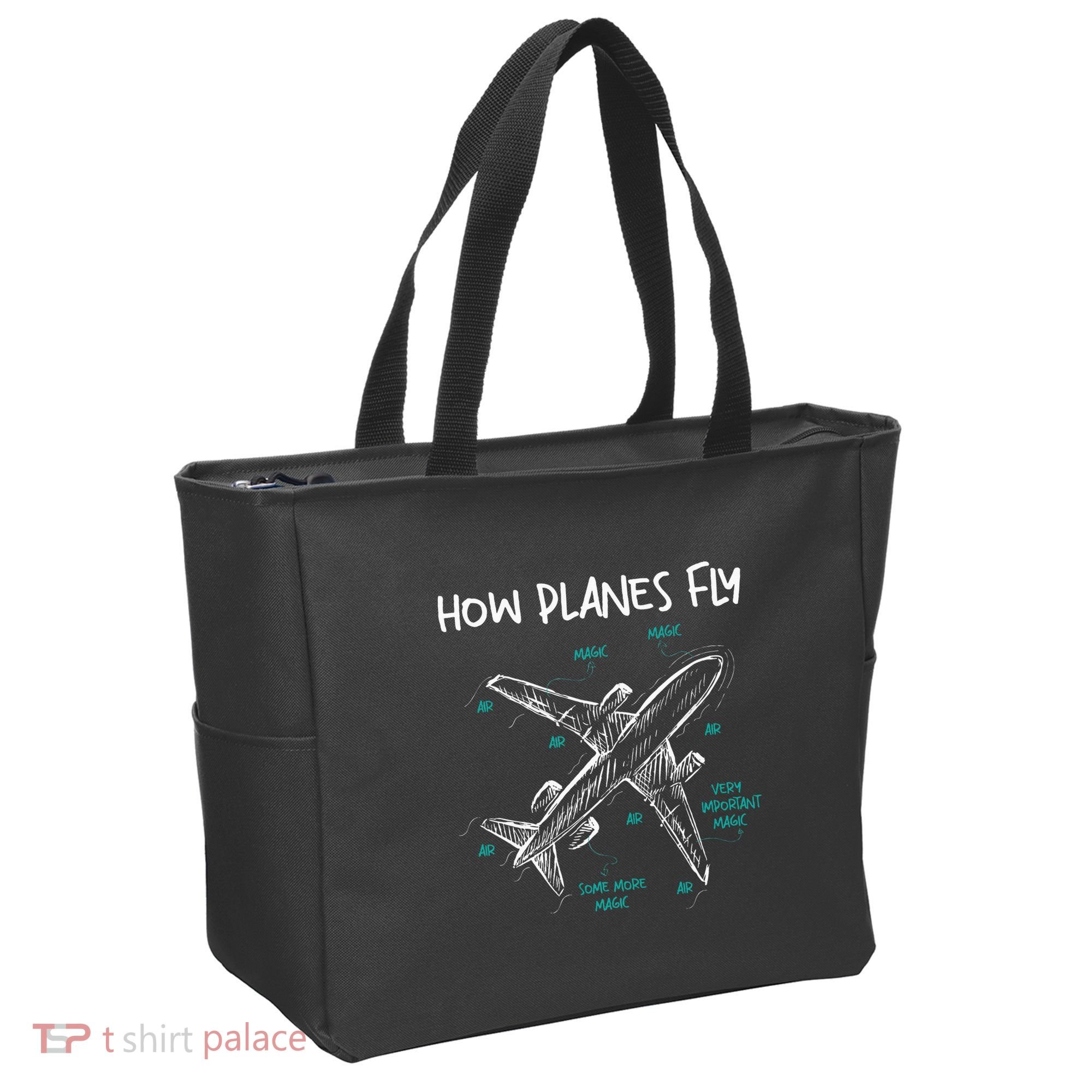 How Planes Fly Aerospace Engineer Aeronautical Engineering Tote Bag