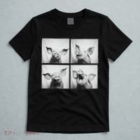 Happy Pig Face Portrait Hog Farmer Funny Farm Animal T-Shirt thumb 5