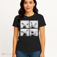 Happy Pig Face Portrait Hog Farmer Funny Farm Animal Women's T-Shirt thumb 4