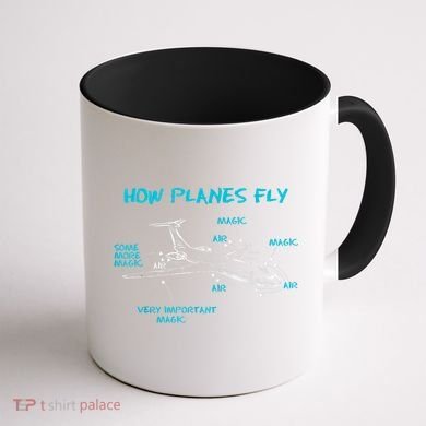 How Planes Fly Funny Aerospace Engineer Engineering T Coffee Mug back