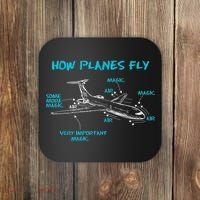 How Planes Fly Funny Aerospace Engineer Engineering T Coaster thumb 0