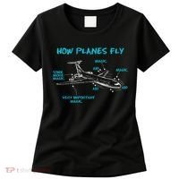 How Planes Fly Funny Aerospace Engineer Engineering T Women's T-Shirt thumb 0