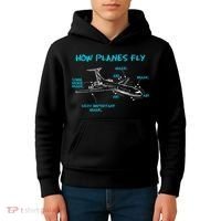 How Planes Fly Funny Aerospace Engineer Engineering T Kids Hoodie thumb 4