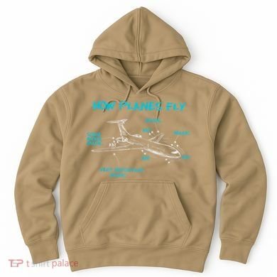 How Planes Fly Funny Aerospace Engineer Engineering T Hoodie